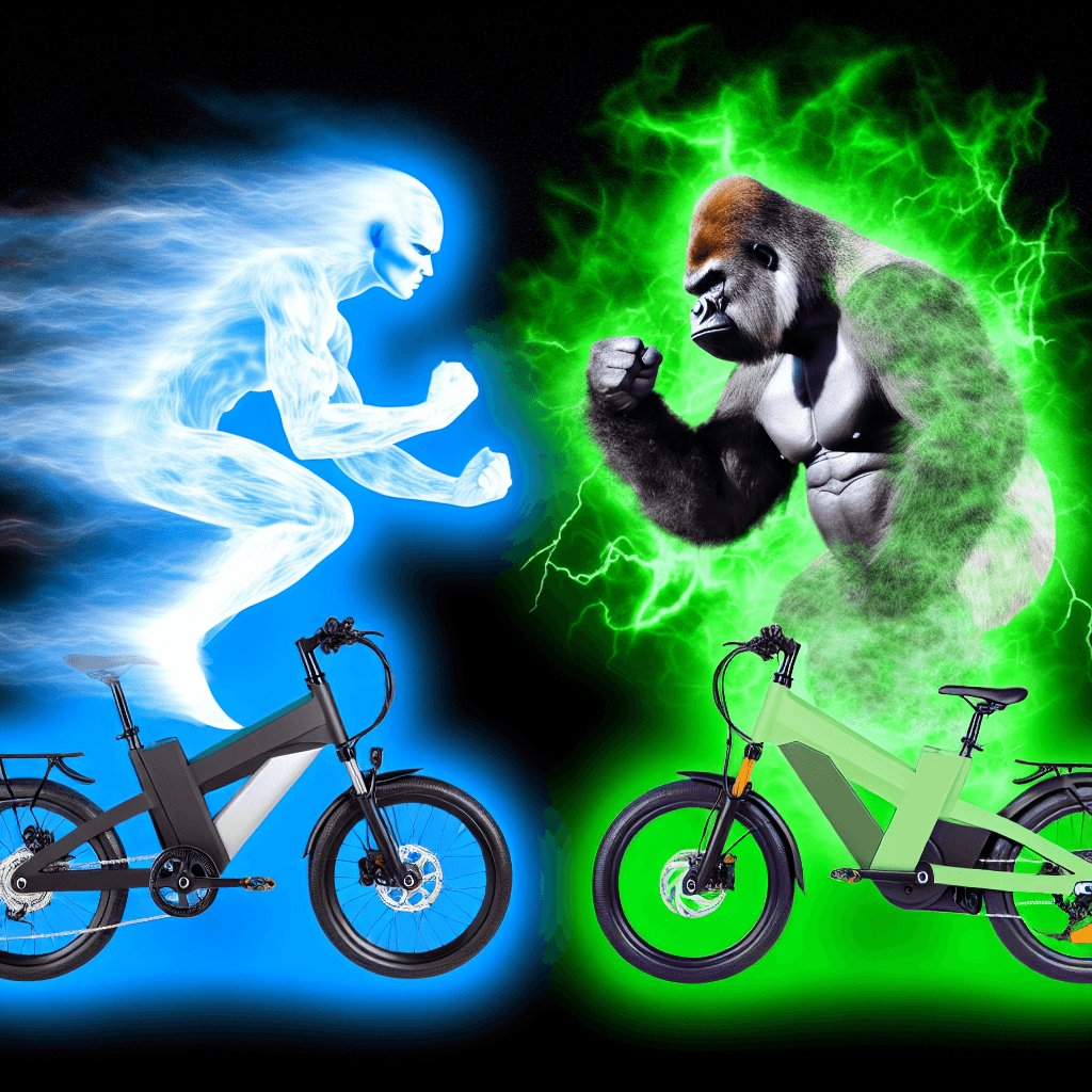 Duel vélos électriques, Elwing contre Gorille